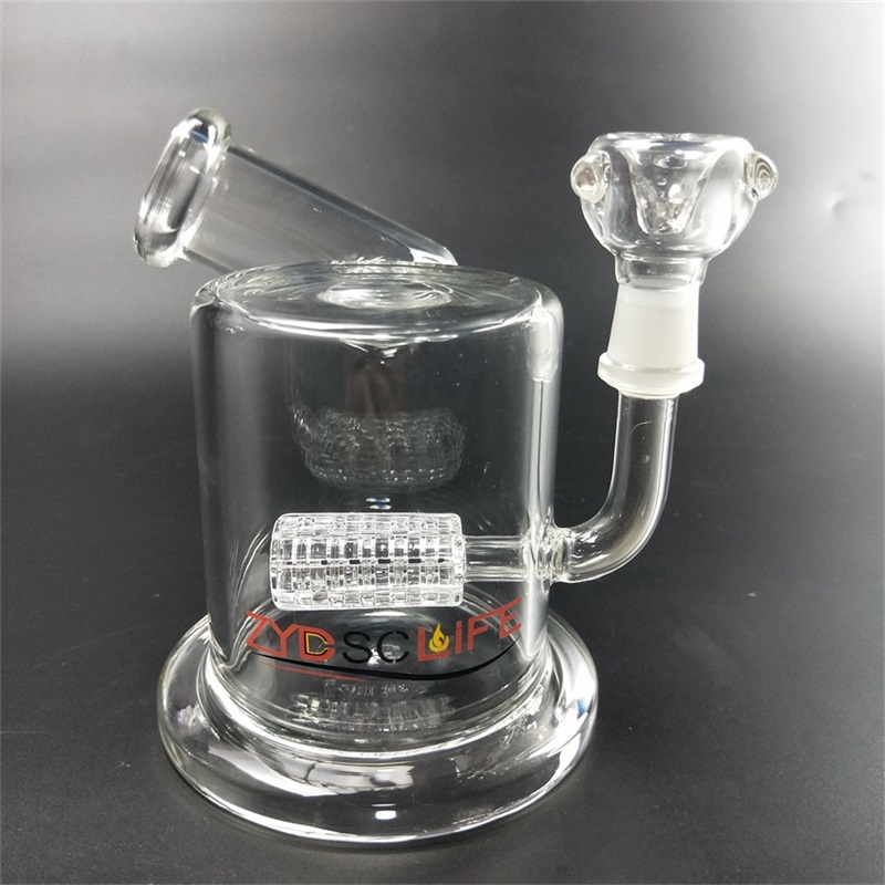 

4.3Inches Mini glass water pipes hookahs Matrix Perc Percolator oil burner dab rig