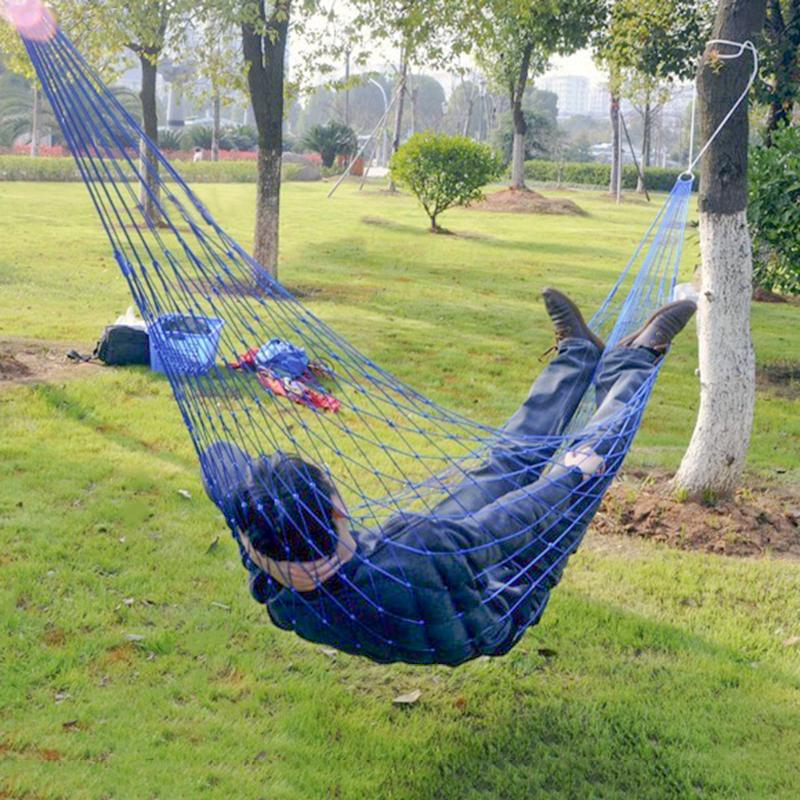 

Portable Travel Camping Garden Nylon Hammock Hanging Mesh Sleeping Swing