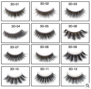 

30Pair/lot 3D Auto-stick No Glue Speed Wear Recyclable False Eyelash Synthetic Fiber Crisscross Eyelash Extensions Makeup HA1866