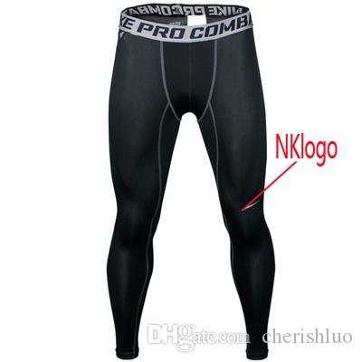 

Original 2020 men NK pro combat Athletic skinny compression Basketball training legging run gym track sport tight pants fitness, Black