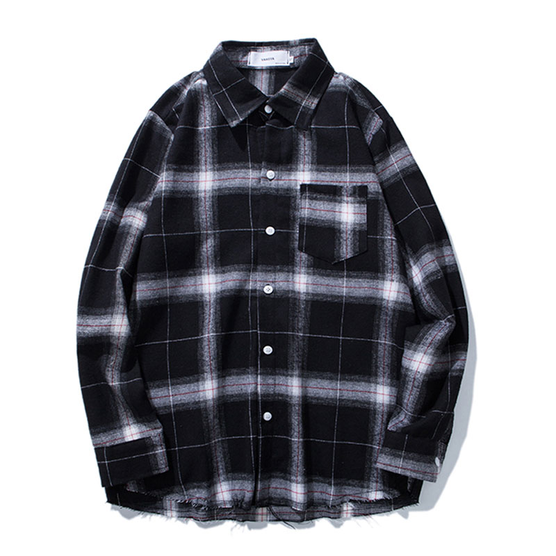 

Men Plaid Shirt Full Sleeve Casual Fashion Shirt Comfortable Autumn Loose Large Size -3XL Cotton Cloth MLS001, Beige