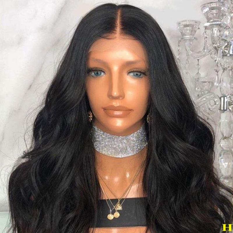 

Natural Color Brazilian Human Hair Wigs for Black Women 200Density Body Wave 13x6 Lace Front Remy Hair Wigs with Baby, 13x3 lace front wig