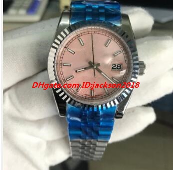 

Top Sale Multi-style Link Men Watch 36mm 116200 White Pink Dial 2813 Automatic Stainless Steel Bracelet Luxury Watch Free Shipping