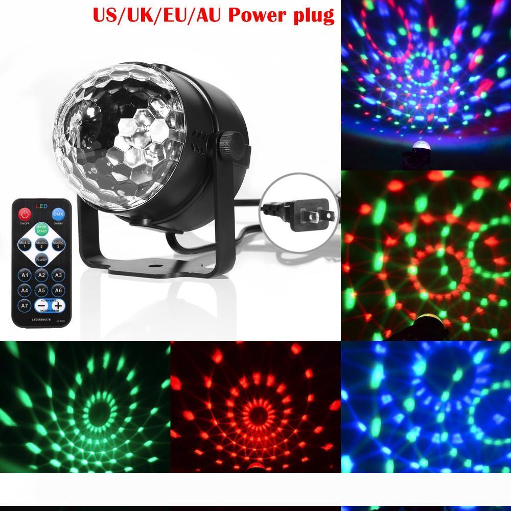 

Umlight1688 7 Colors DJ Disco Ball Lumiere 3W Sound Activated Laser Projector RGB Stage Lighting effect Lamp Light Music Christmas KTV Party