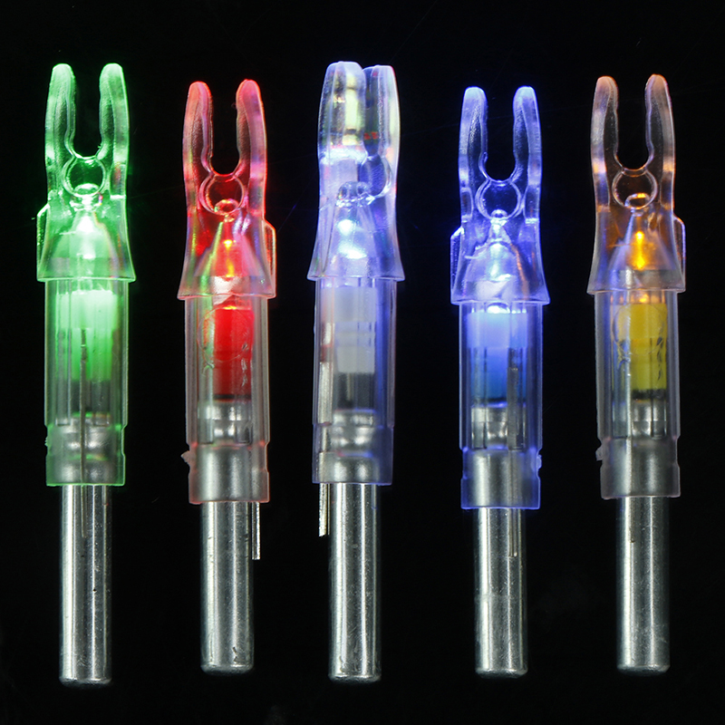 

Bike Lights 3pcs Luminous Arrow Nock Tail Fit 6.2mm Shaft Lighted Bow LED Glowing Automatically