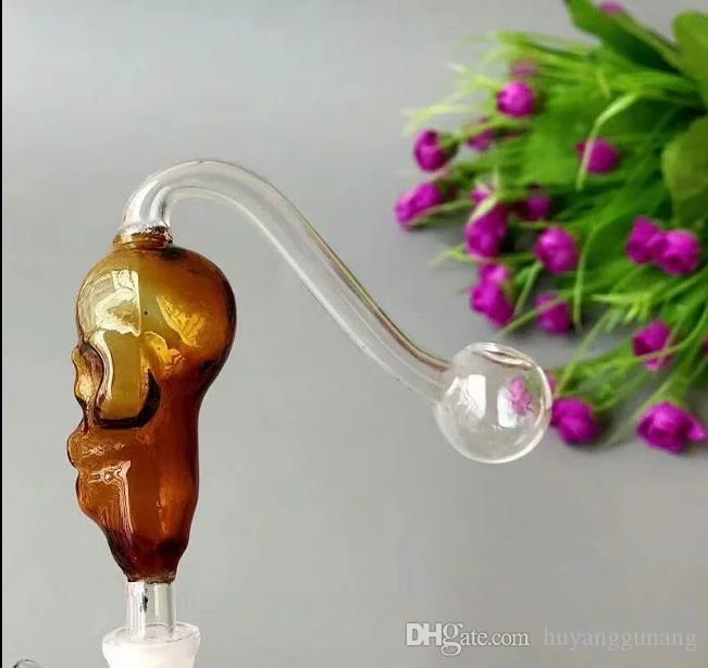 

Color glass pot skull bone Wholesale Glass Hookah, Glass Water Pipe Fittings, Free Shipping