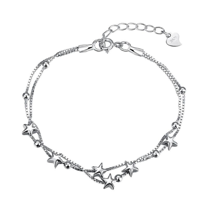

Fashion Stars-shaped chain Bracelet & Bangle Jewelry Women Charm Bracelets Xmas gift bracelet