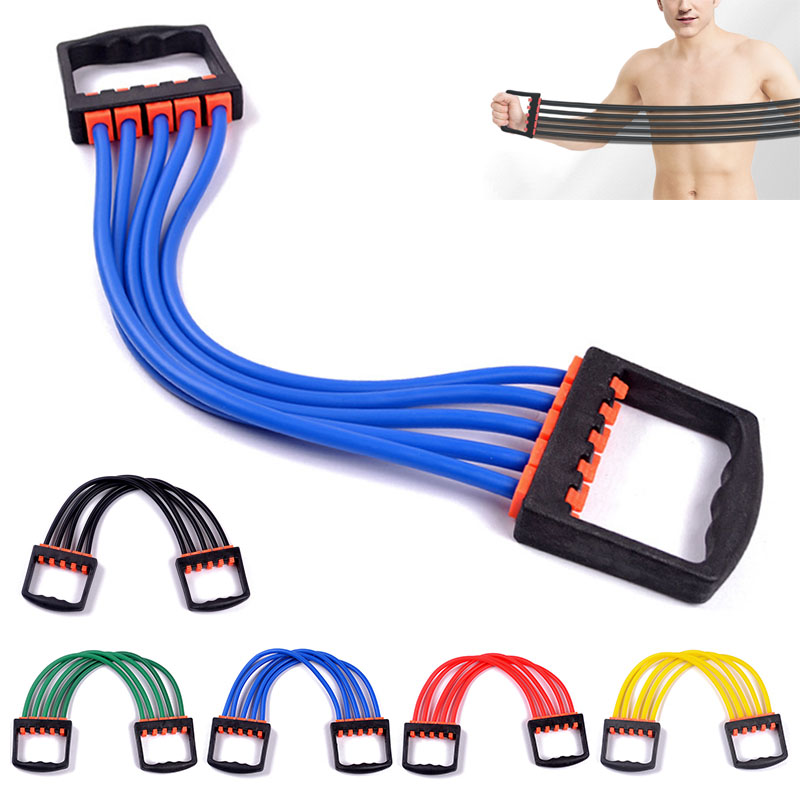 

Indoor Sport Chest Expander Puller Band Resistance Bands Strength Trainer Exercise Ropes Fitness Crossfit Training Home Workout