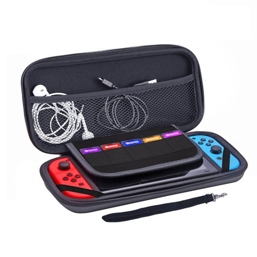 Portable For Nintendo Switch Game Console Storage Bag Hard Shell Carrying Display Case EVA Black Plain Bag Cover-image-487840858