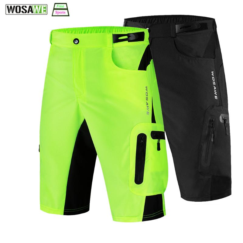 

Cycling Shorts WOSAWE Men's Mountain Bike Summer Breathable Outdoor Sports MTB Riding Road Bicycle Clothing, Sponge pad shorts