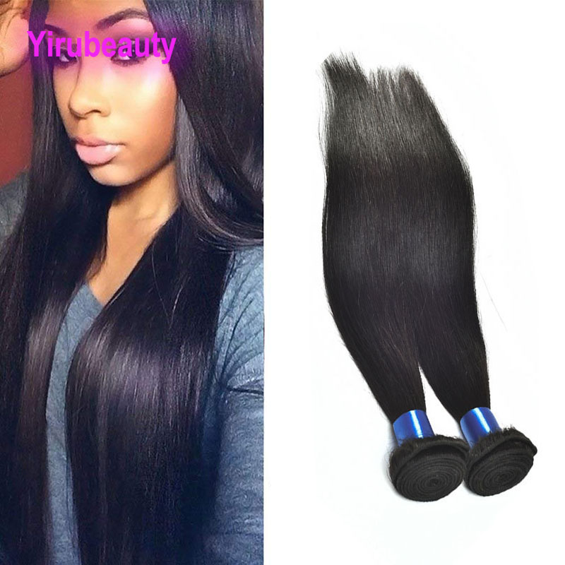 

Indian Virgin Hair 2 Bundles Straight Silky Human Hair Extensions Bundles Straight Weaves Indian Raw Double Wefts, Straight hair