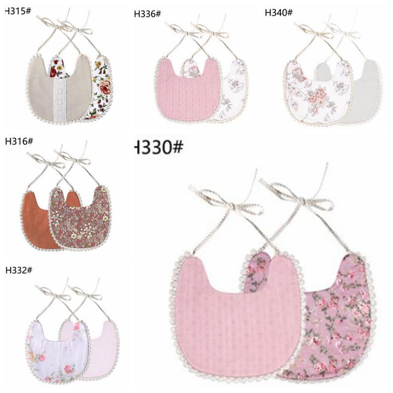

Newborn Burp Cloths Bibs Baby Tassel Floral Bandana Printed INS Fashion Waterproof Pure Cotton Saliva Bibs Scarves Pinafore Bibs PPY5756