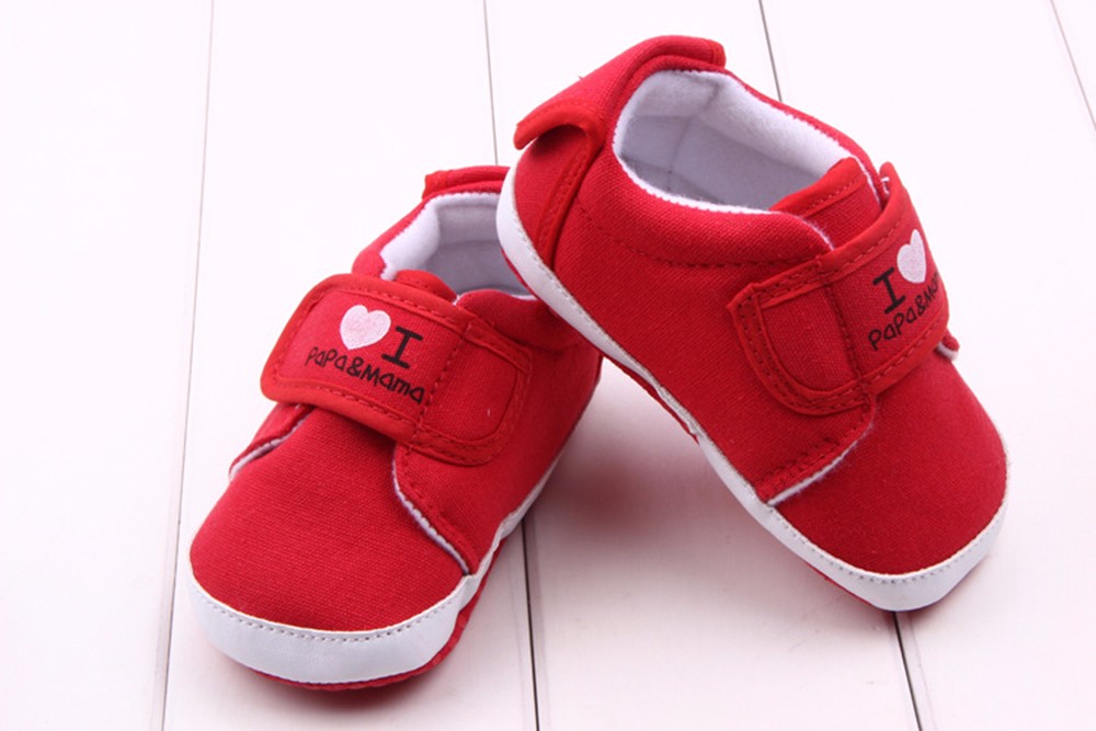 

Newborn Baby Boy Girl Shoes Sneaker Fashion Lovely Anti-slip Letter Heart Print Soft Sole Toddler Shoes