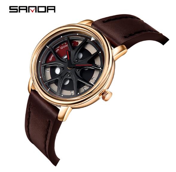

Time to Run Fashion Personality Men's Watch Creative Student Sports Belt Watches