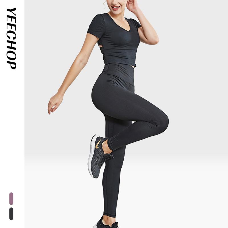 

Yeechop Fitness Yoga Set Seamless Workout Clothes Women Sports Bra And Leggings Set Sports Suit Women 2 Piece Gym Clothing, Purple leggings