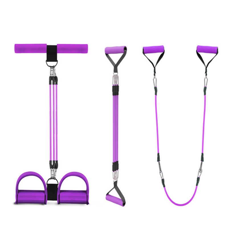 

Rally Fitness Sit-Ups Abdomen Abdominal Device Pedal Pull Rope, Purple