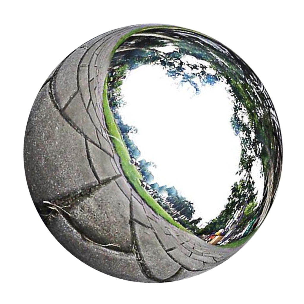 

1pc stainless steel mirror polished sphere hollow round ball garden decor ornament