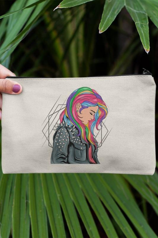 

Angemiel Clutch Leather Style Girls Portfolio Hand Makeup Bag