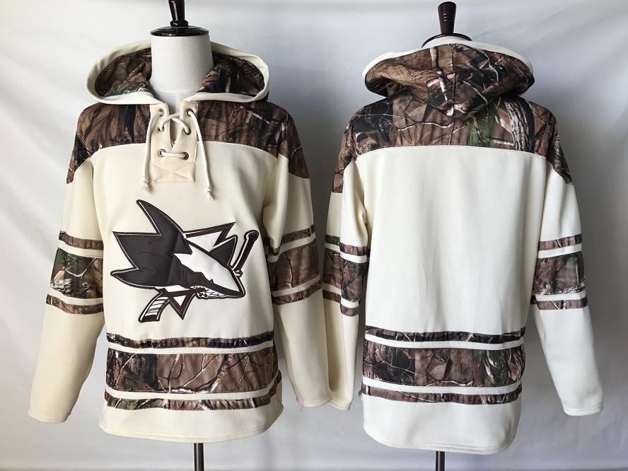 

Top Quality ! 2019 New San Jose Sharks Old Time Hockey Jerseys Camo Custom Hoodie Pullover Sweatshirts Sport Winter Jacket, Beige