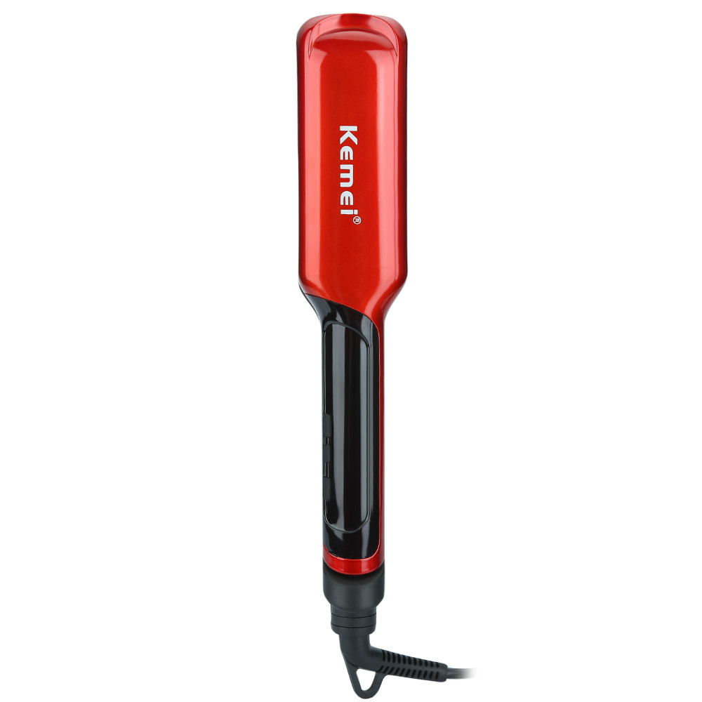 

Thermostat LCD Digital Hair Curler Straightener Styling Tool KM - 9620