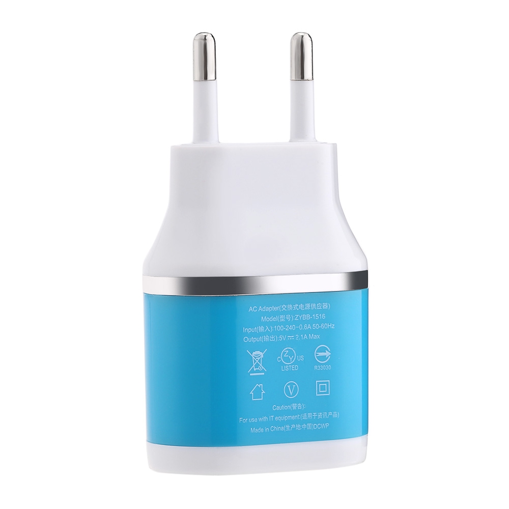 

Dual USB Ports 5V 2.1A Universal Travel Charger Adapter