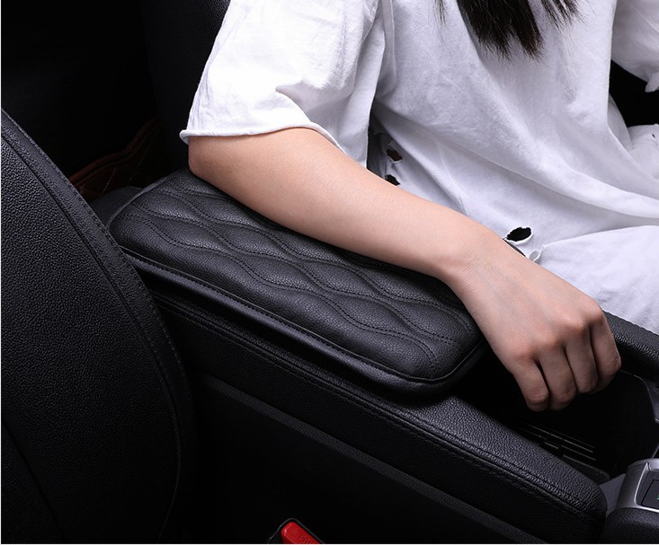 

Soft Leather Car Armrest Pad Mat Seat Central Console Cover Car Interior Accessories Universal Size Waterproof