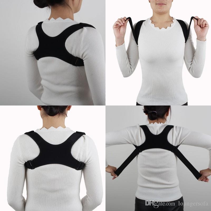 

Shoulder Posture Correction Humpback Back Pain Relief Corrector Brace Spine Posture Corrector Protection Cloth Band High Quality 17yc hh, Black