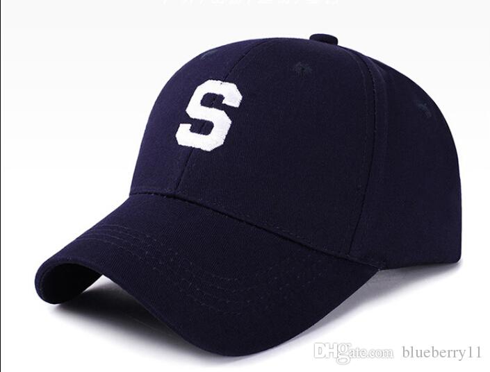 baseball cap with letter s