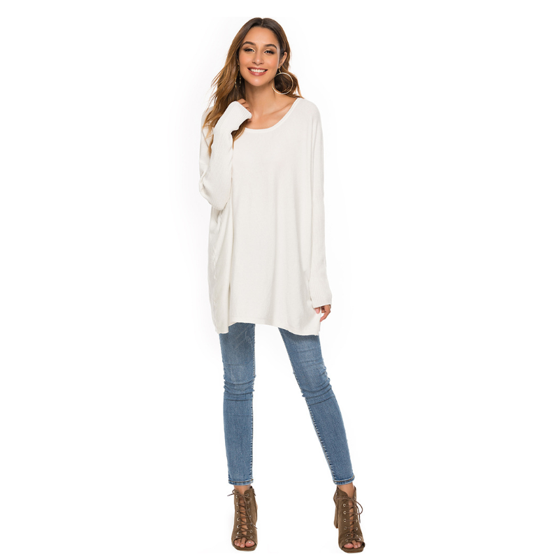 

Women Knitted Dress Female Popular Solid Long Sleeve Knitting Pullover Sweater Dresses Casual Off the Shoulder Dresses, Black