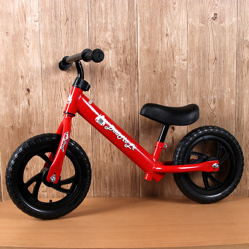 

Kids Sports Child Push Glider Bike Walking Bicycle for Boys & Girls 12 Inch Aluminum Alloy Rim Rubber tire Scooter