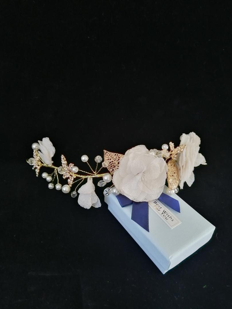 

Light champagne Superior Pearl Bridal Comb headbands Bridesmaid Headdress Accessories,Hot Crystal Handicraft Hair Wedding Tiaras