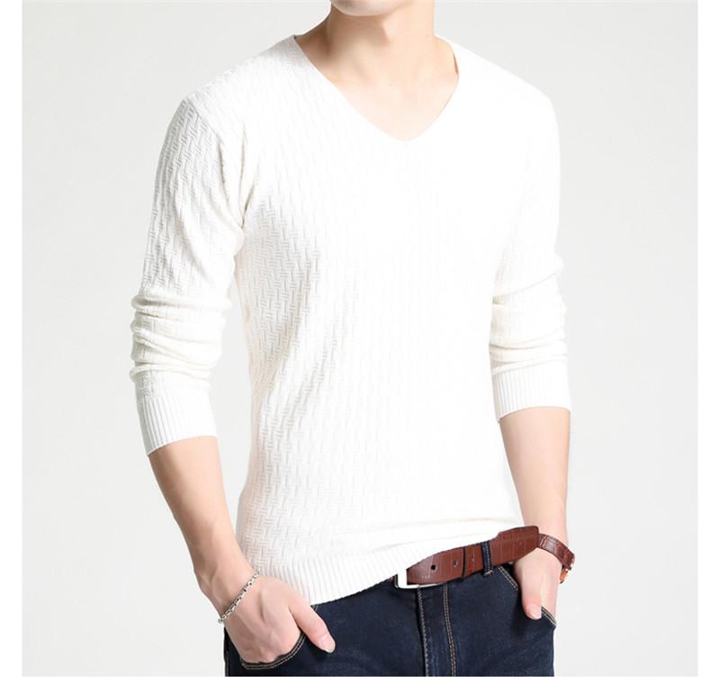 

Designer Mens V Neck Knitted Sweaters Fashion Trend New Autumn Long Sleeve Casual Solid Color Sweaters Slim Clothes Mens Clothing, Gray