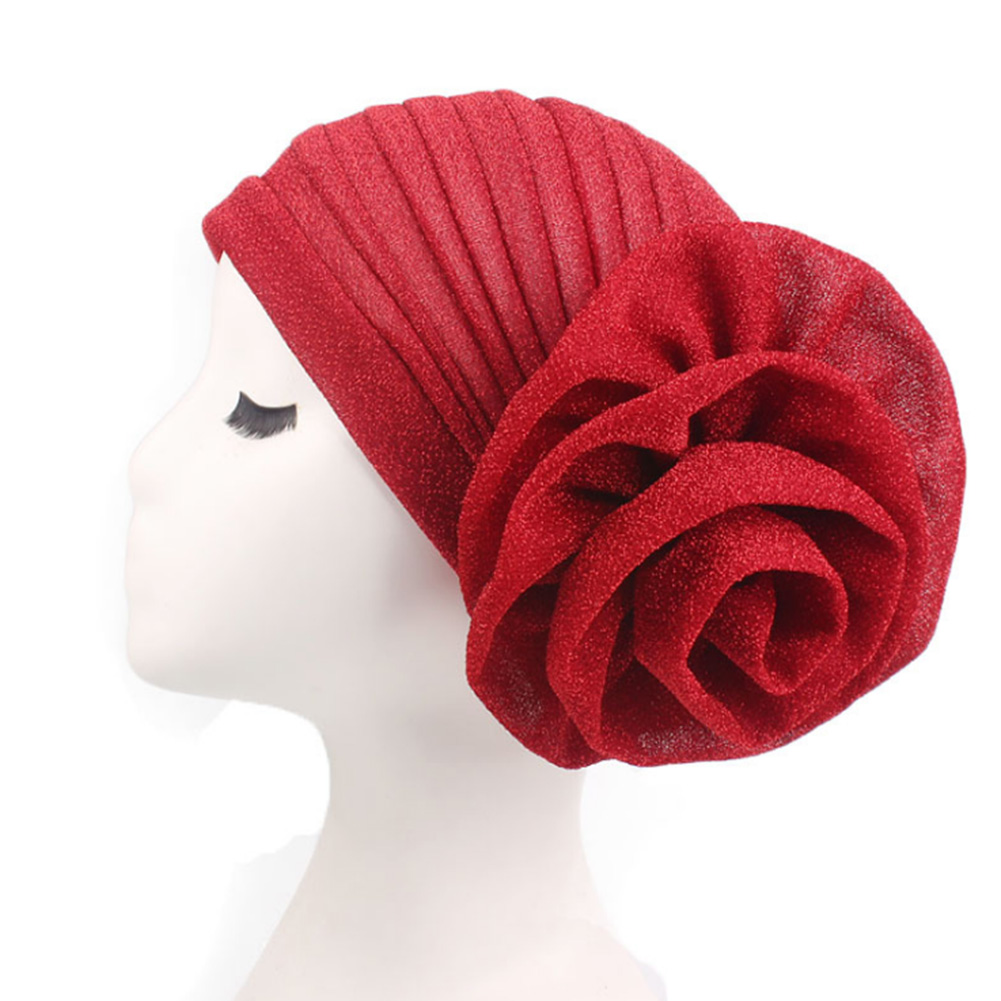 Sequin Papillon Noeud Fleur Rose Dentelle Chapeau Femme Coiffure Turban Beanies Cap NEW