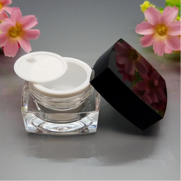 

20 pcs Free Shipping 5 10 15 30 g Top Grade Clear Acrylic Empty Bottle jar Eye Gel Lipstick Sample Empty Cosmetic Containers