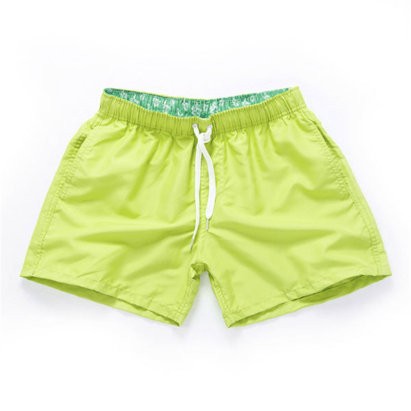 Mens Solide Couleur Plage Short Summer Fashion Lace Up Shorts Casual Male Pantalons Designer