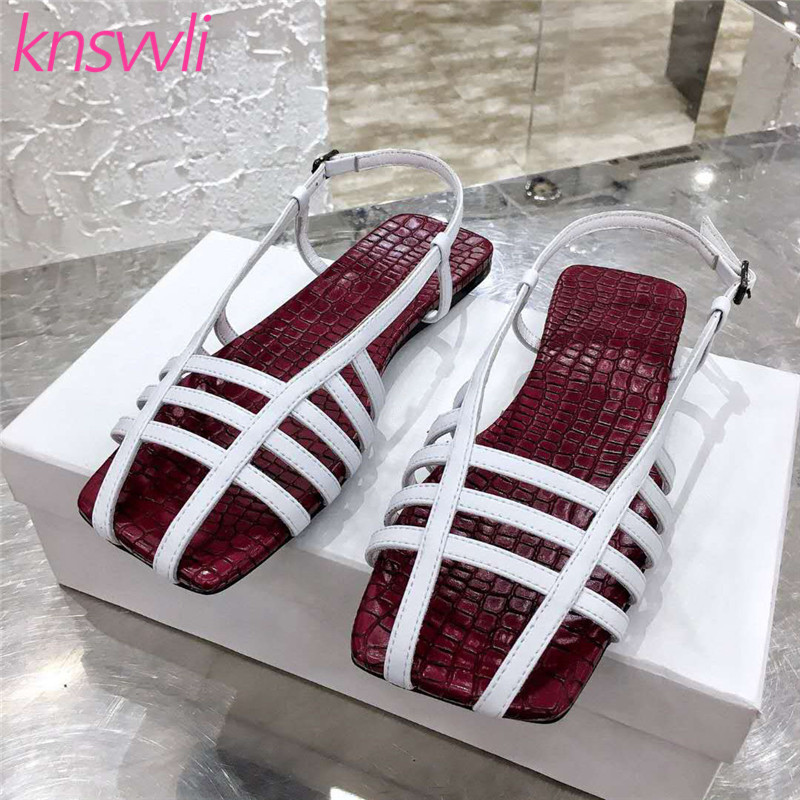 

Retro Braided Cut Outs Women Sandals Leather Lazy Shoes Leisure Beach Shoes Female Mules Fish Pattern Insole Flat Sandals Woman, Black