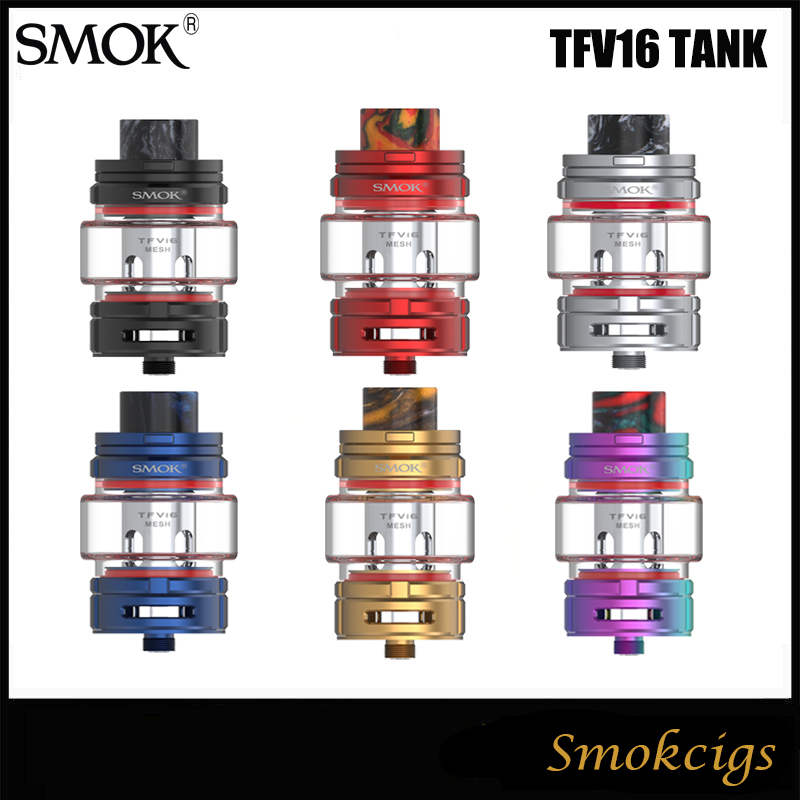 

Original SMOK TFV16 Tank 9ML Huge e-juice Capacity Top Refilling TFV16 Mesh Coil 0.17ohm & Dual Mesh Coil 0.12ohm VS TFV12 PRINCE