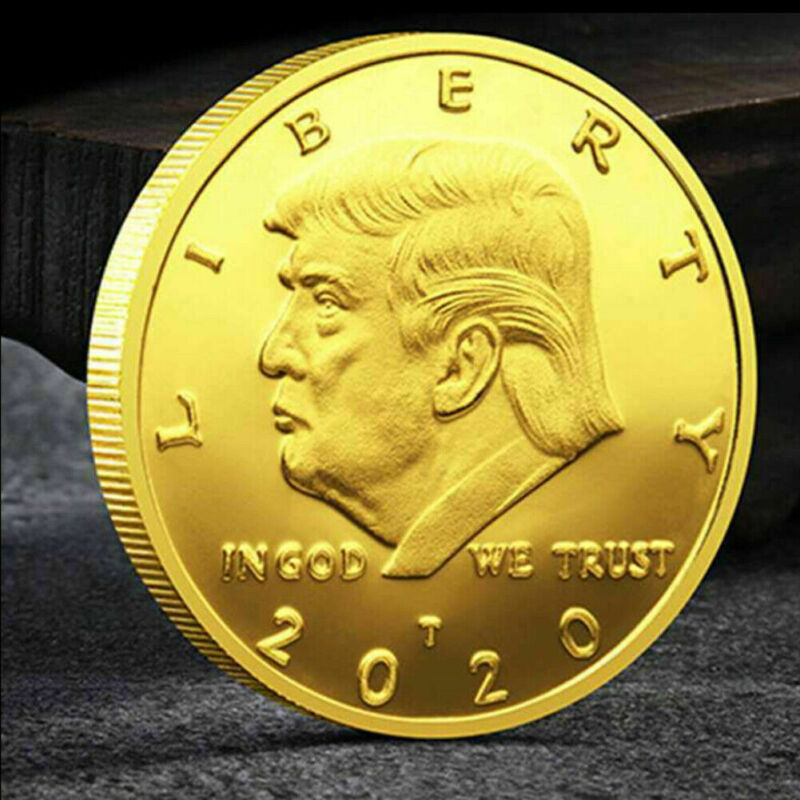 

2020 Donald J. Trump Commemorative America 45th President Novelty Coin Keep America Great Commander In Chief Gold Challenge Coin DHL