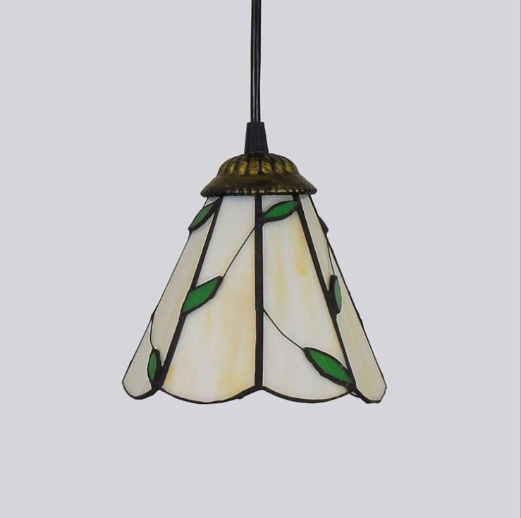 

Retro European Mediterranean Tiffany Pendant Lamp Dining Room Glass Pendant Lamps Bar Bedroom Study Kitchen Cafe Pendant Light
