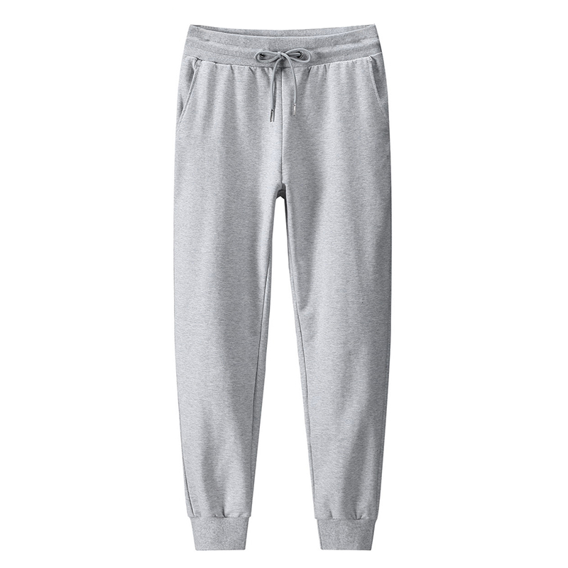 

men's sweatpants joggers mens pants hip hop Solid color cotton youth fashion men's casual trousers autumn TJWLKJ, Black