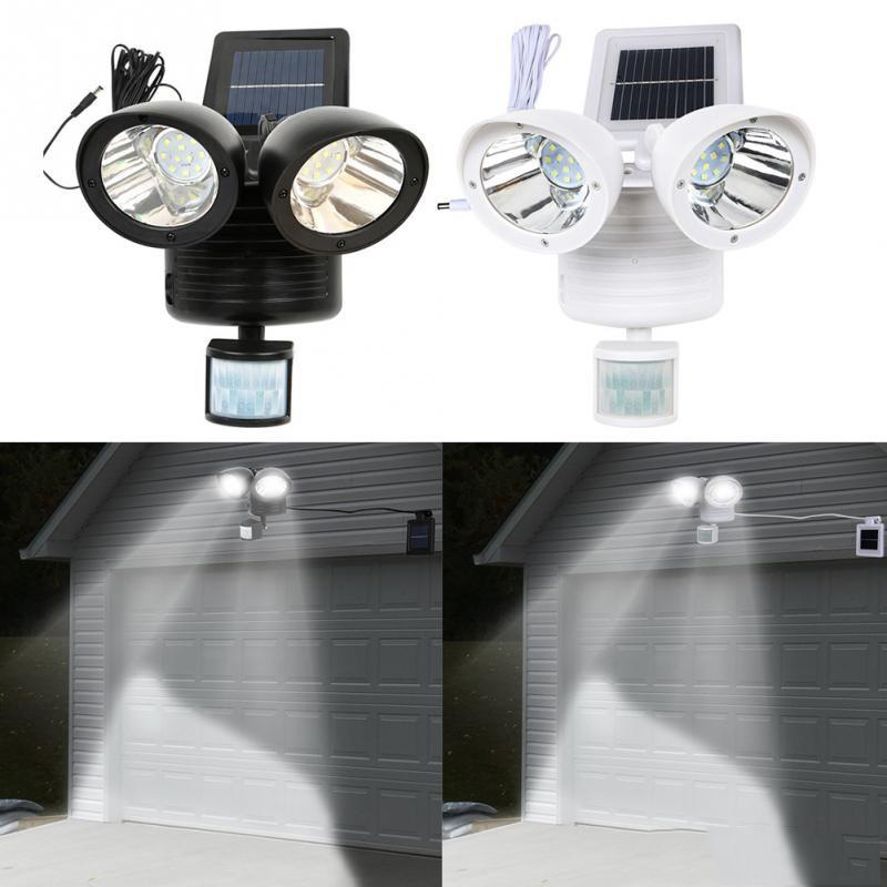 30W COB 100LED Solarlampe Solarleuchte Flutlicht Gartenlicht Wandleuchte