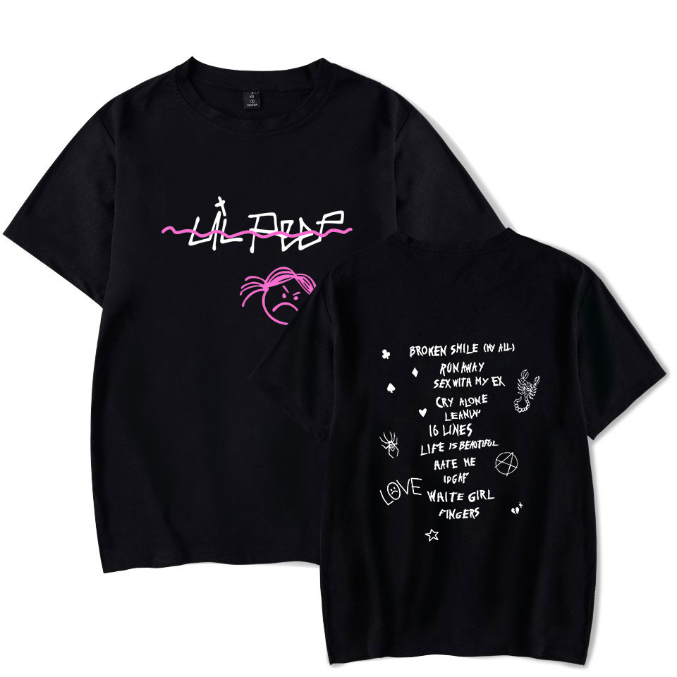 

Lil Peep Oversized T Shirt Streetwear Hip Hop Tshirt Cool Rapper T-shirt Hellboy Tshirts Male/women Rap Graphic Tee Shirt Homme, 005