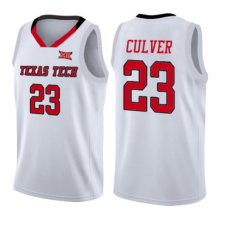 

New 23 Jarrett Culver Texas Tech Jersey 2019 Final Four TTU Red White Basketball Jerseys Virginia Cavaliers 12 De'Andre Hunter 999, Ncaa {dekesasi}