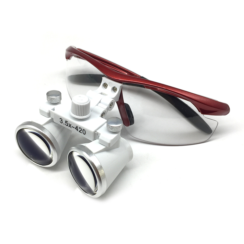 2021 Dental Loupes 3.5X 420 Mm Surgical Magnifying Glasses Dental