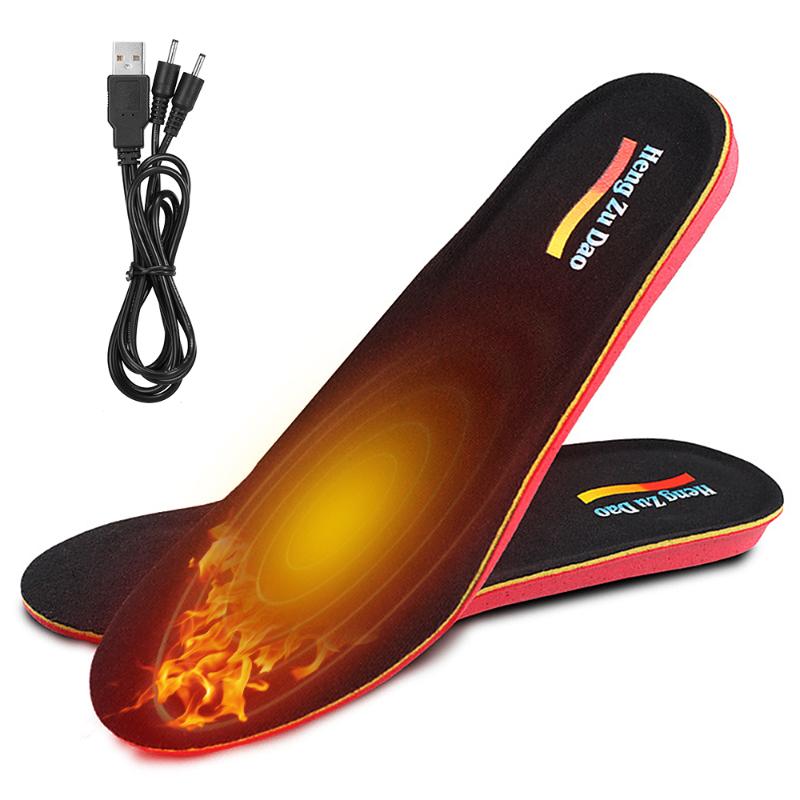 

Wireless Electric Heated Insole Foot Warmers Battery Powered Heated Insoles Winter Warm Shoe Insoles For Working Skiing Hiking, Red