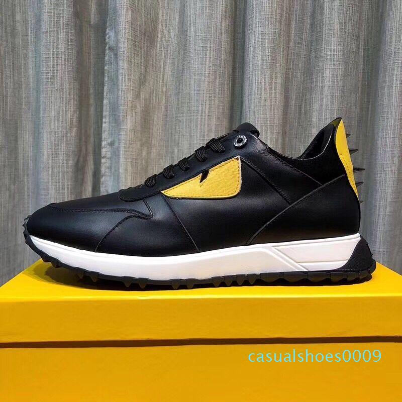 

2019 Top Quality FD Luxury Brands FUN FUR designer sneaker shoes genuine leather Gift mens women Racer Hot sale Sports casual c09