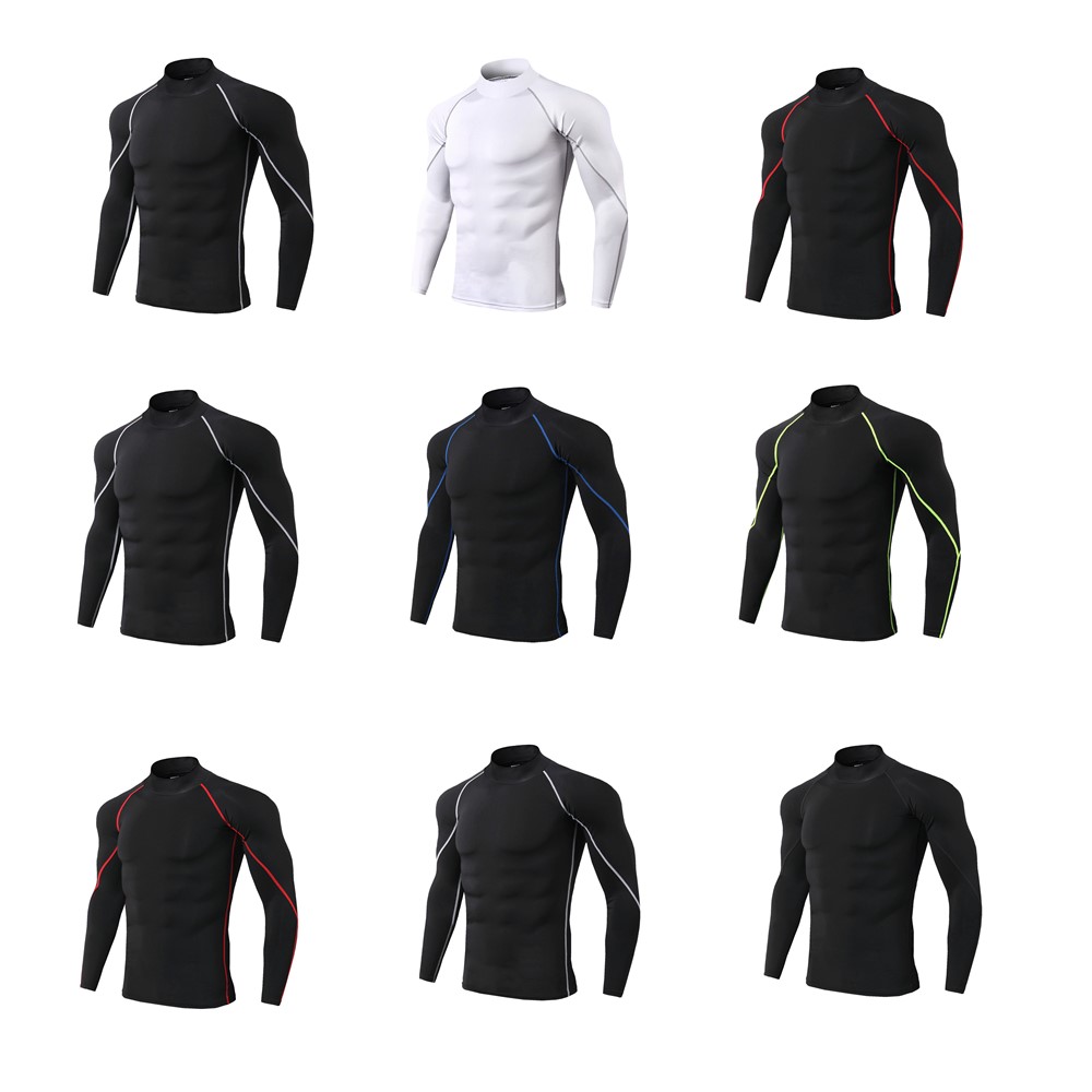 

New Long Sleeve Sport Shirt Men Quick cloths long Dry Men's Ruig Tts Sake Gym Clothing Fitness Top Mens Rashard Soccer Jersey, Colour 3