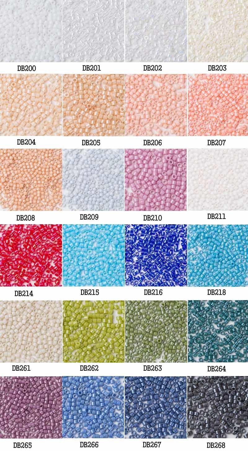 Tila Bead Color Chart