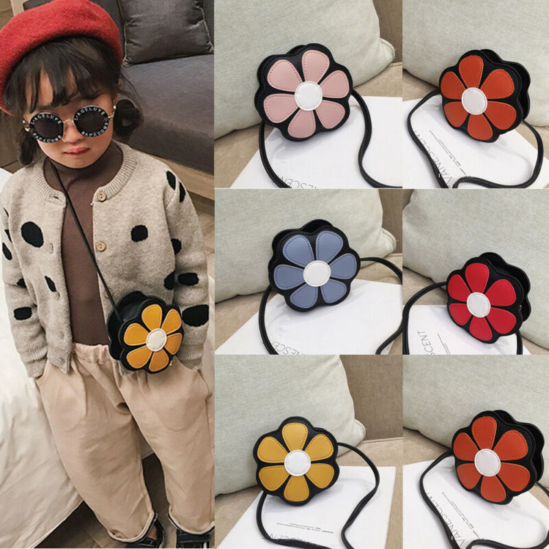 

New Fashion Cute Creative Toddler Girls Fresh Flower Shoulder Bag Purse Tote Purse Crossbody Bags, Blue