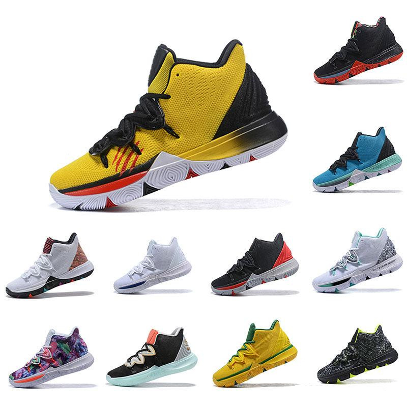 

Irving 2019 Limited 5 Men Basketball Shoes 5s Black Magic for Kyrie Chaussures Trainers de basket ball Mens Sneakers Zapatillas 40-46, Item#13